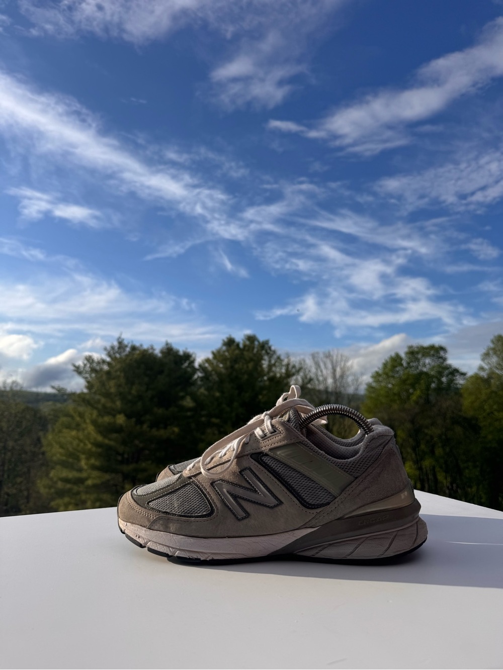 New Balance 990v5 Grey Running Sneakers ☁️